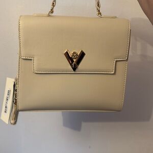 NWT Valentino Orlandi- Vegan Leather with coin pouch. 9.5"W x a 4.5"D and 8.5"H